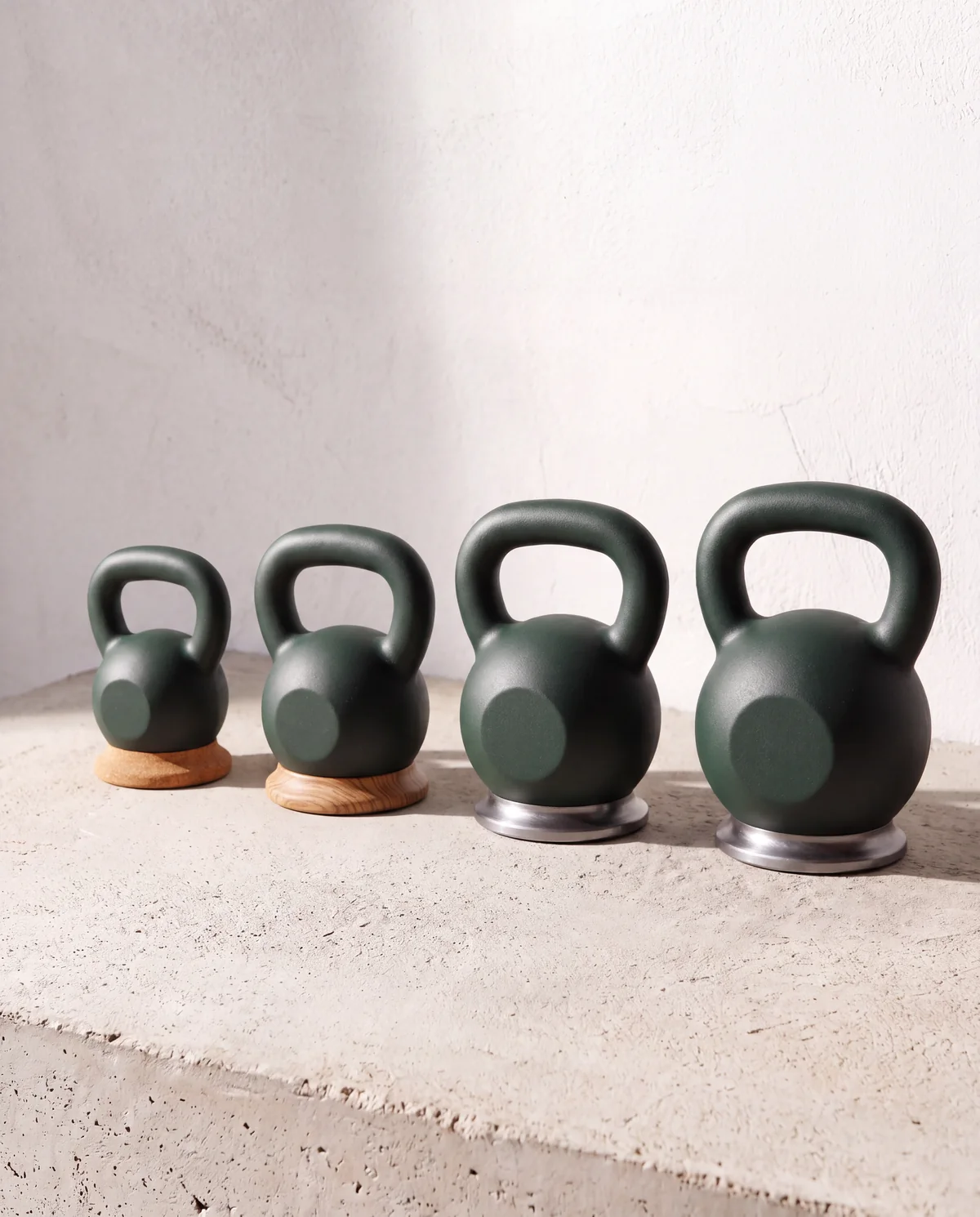 Kettlebell Set, 4 bells, 12 to 24 kg